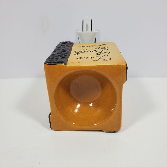 Scentsy Plug-In Wax Warmer Live Laugh Love Ceramic Beige Bronze Brown Tan - Picture 3 of 14